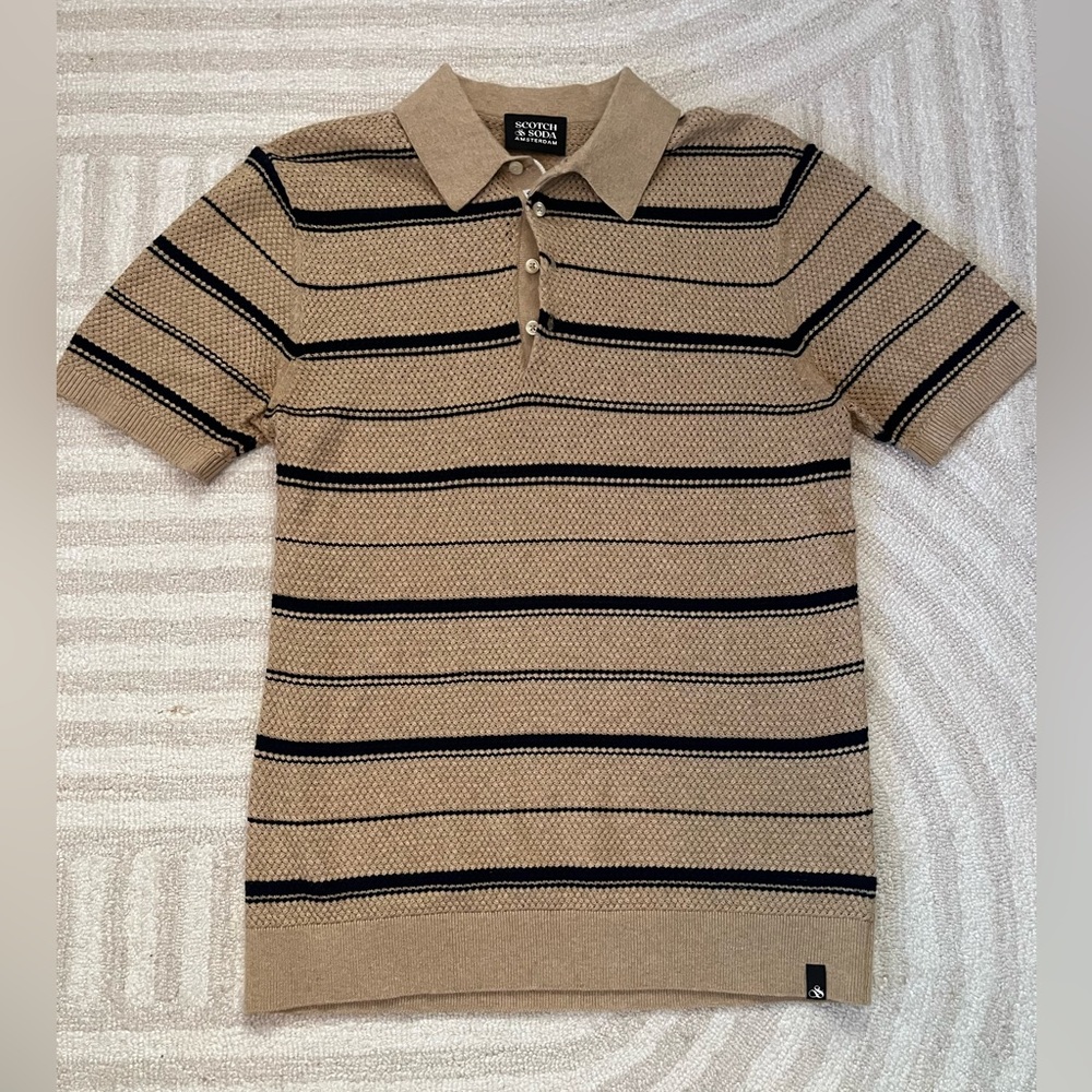Scotch & Soda Men's Knit Polo Shirt